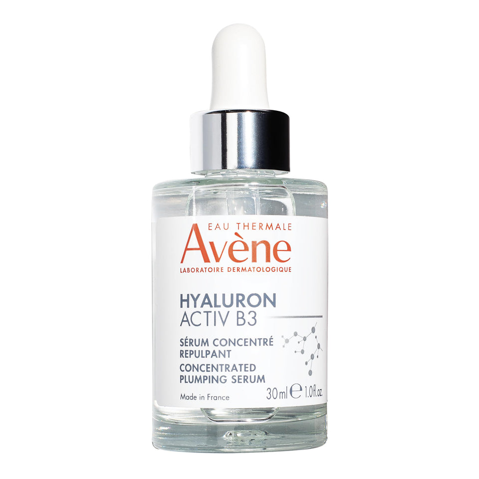 Eau Thermale Avène front bottle view showing sleek serum packaging and fast absorption benefit