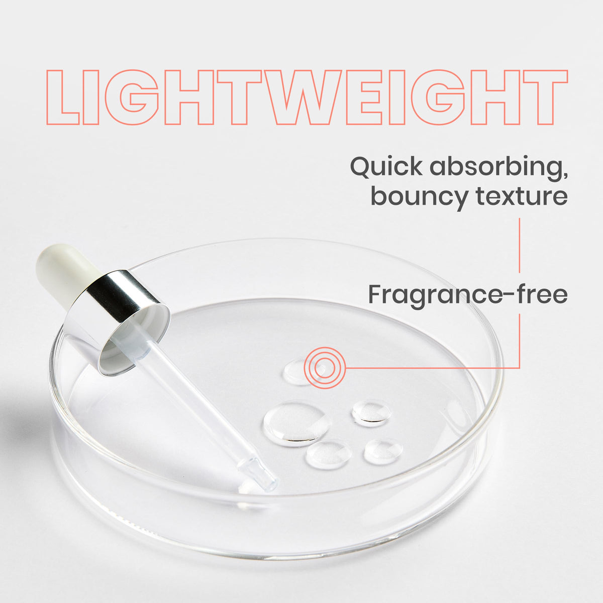 Eau Thermale Avène close-up of serum drop texture showing lightweight hydration benefit
