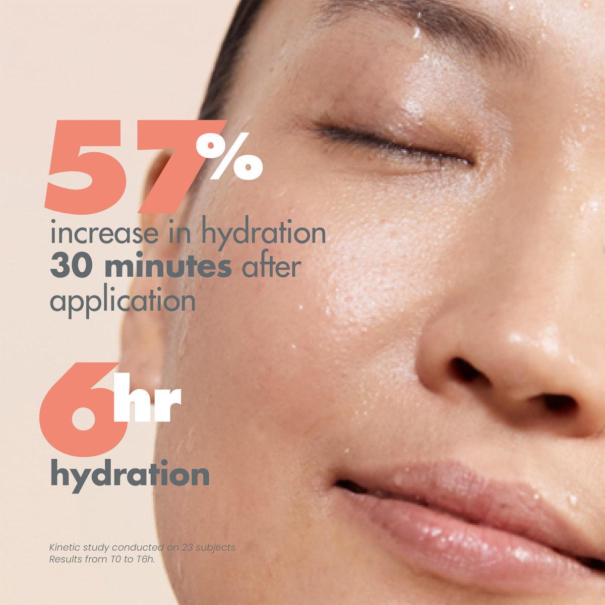 Avène bottle on recycled plastic background emphasizing eco-designed packaging benefits