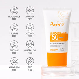 Avène bottle beside Thermal Spring Water emphasizing soothing benefit