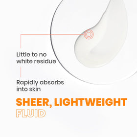Avène close-up blend of tinted mineral fluid demonstrating no white cast