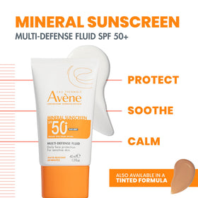 Avène open pump dispensing lightweight fluid texture and easy application