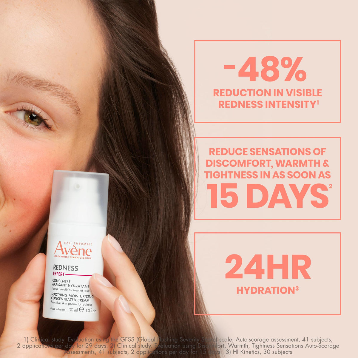 Eau Thermale Avène placed on bathroom counter suggesting daily routine