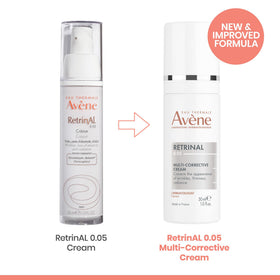 Eau Thermale Avène before and after skin sample illustrating wrinkle reduction