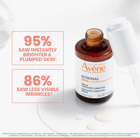 Avène texture close-up of serum showing lightweight hydrating consistency