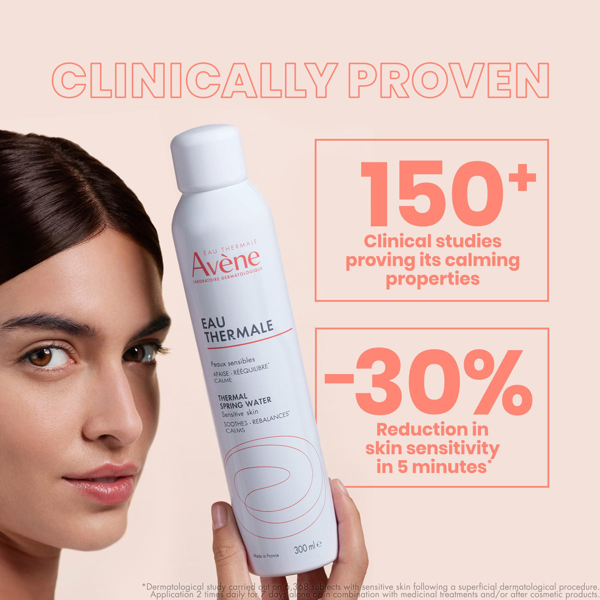 Eau Thermale Avène close-up spray nozzle highlighting fine mist delivery benefit