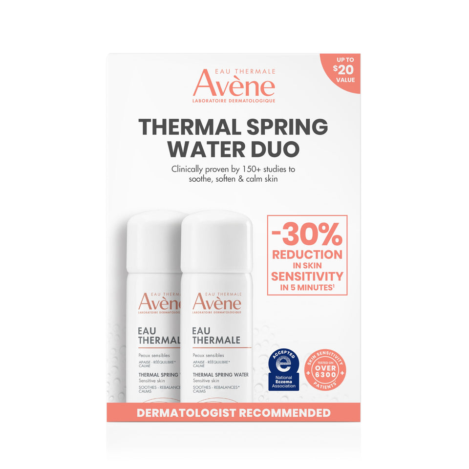 Eau Thermale Avène front can showing brand and soothing mist benefit
