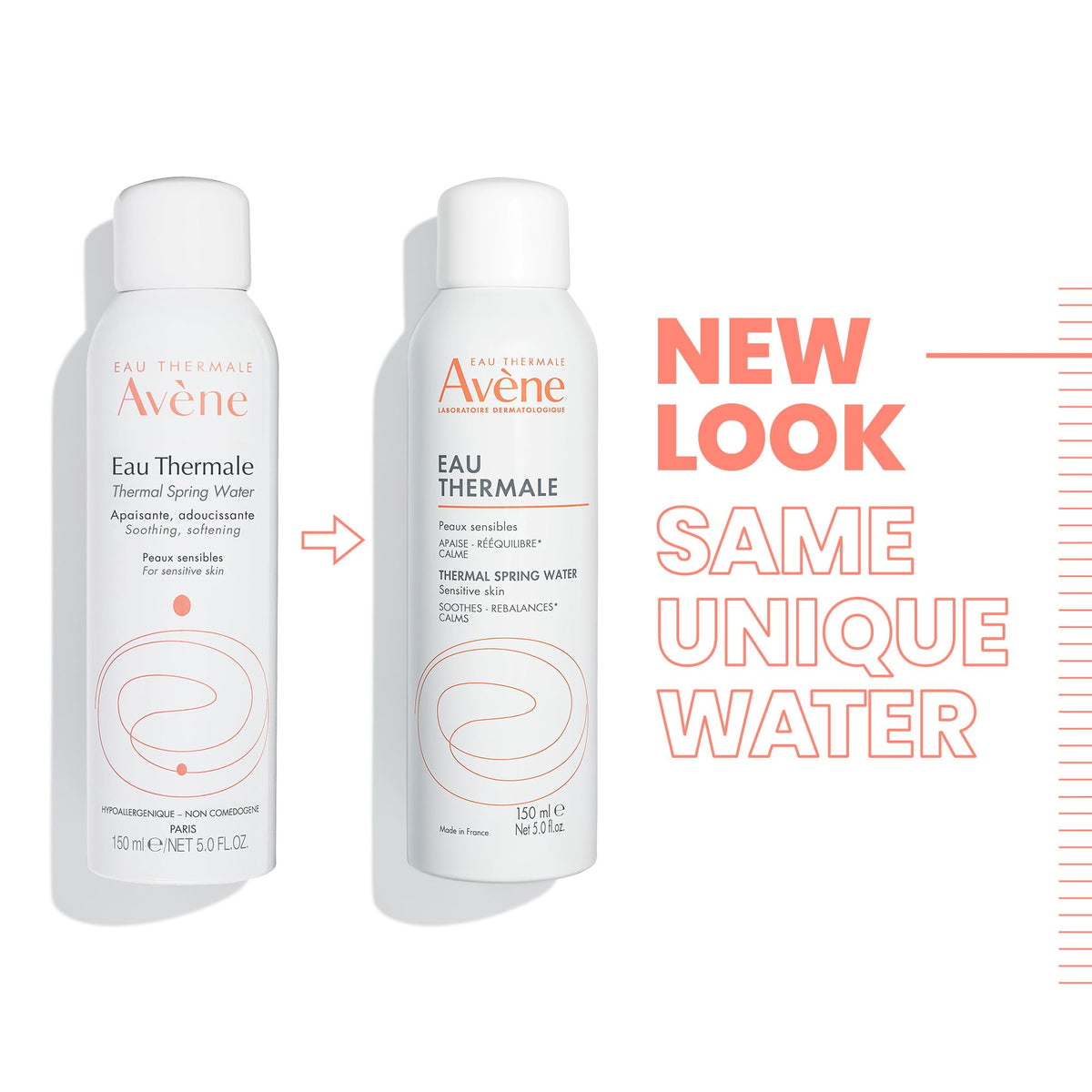 Avène bottle held in hand to show 5 fl oz travel-friendly size