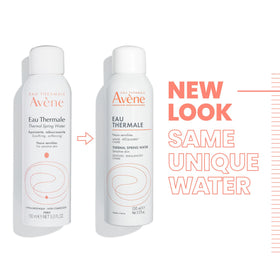 Avène bottle held in hand to show 5 fl oz travel-friendly size