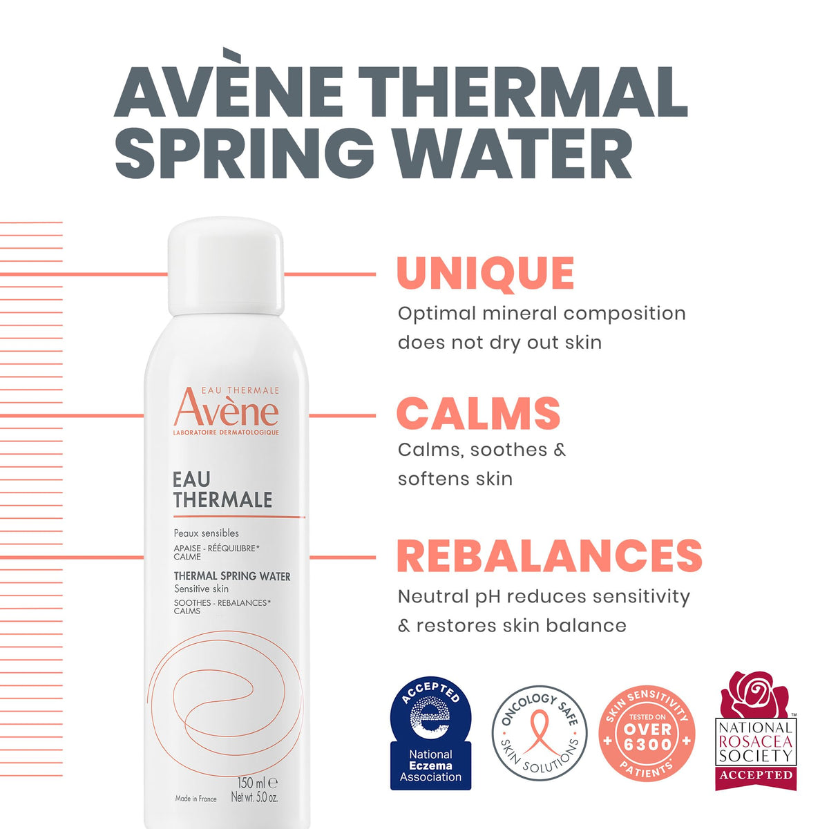 Avène fine spray action closeup delivers even cooling comfort