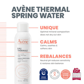 Avène fine spray action closeup delivers even cooling comfort
