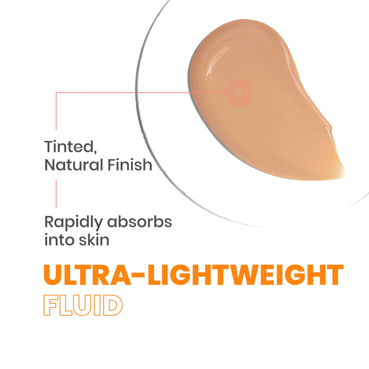 Avène swatch blended on skin demonstrating natural, non-white finish