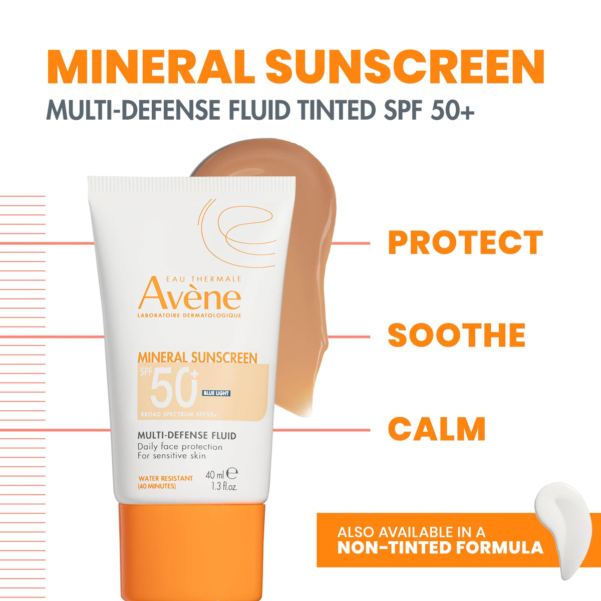 Avène close-up of lightweight fluid texture for fast absorption benefit