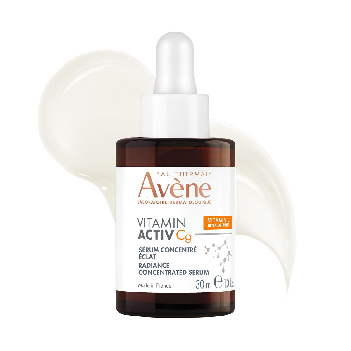 Eau Thermale Avène front packaging showing elegant serum bottle benefits radiance