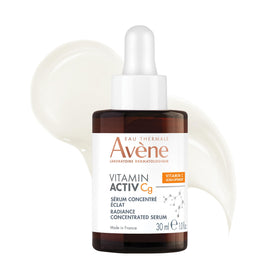 Eau Thermale Avène front packaging showing elegant serum bottle benefits radiance