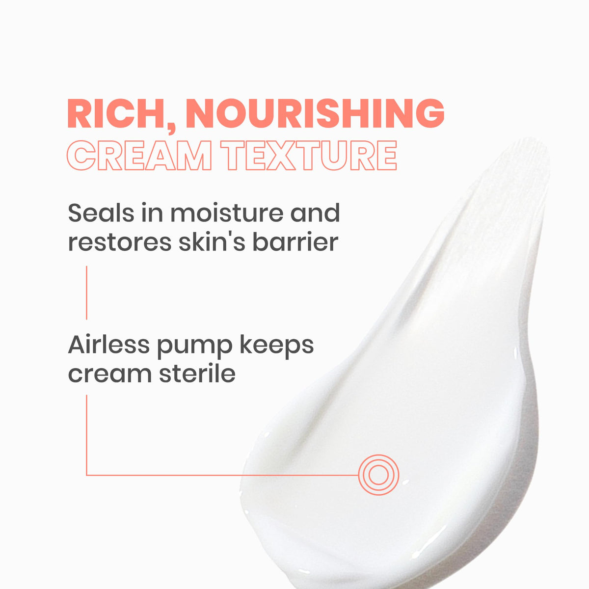 Pump dispensing cream to demonstrate hygienic, controlled Avène application