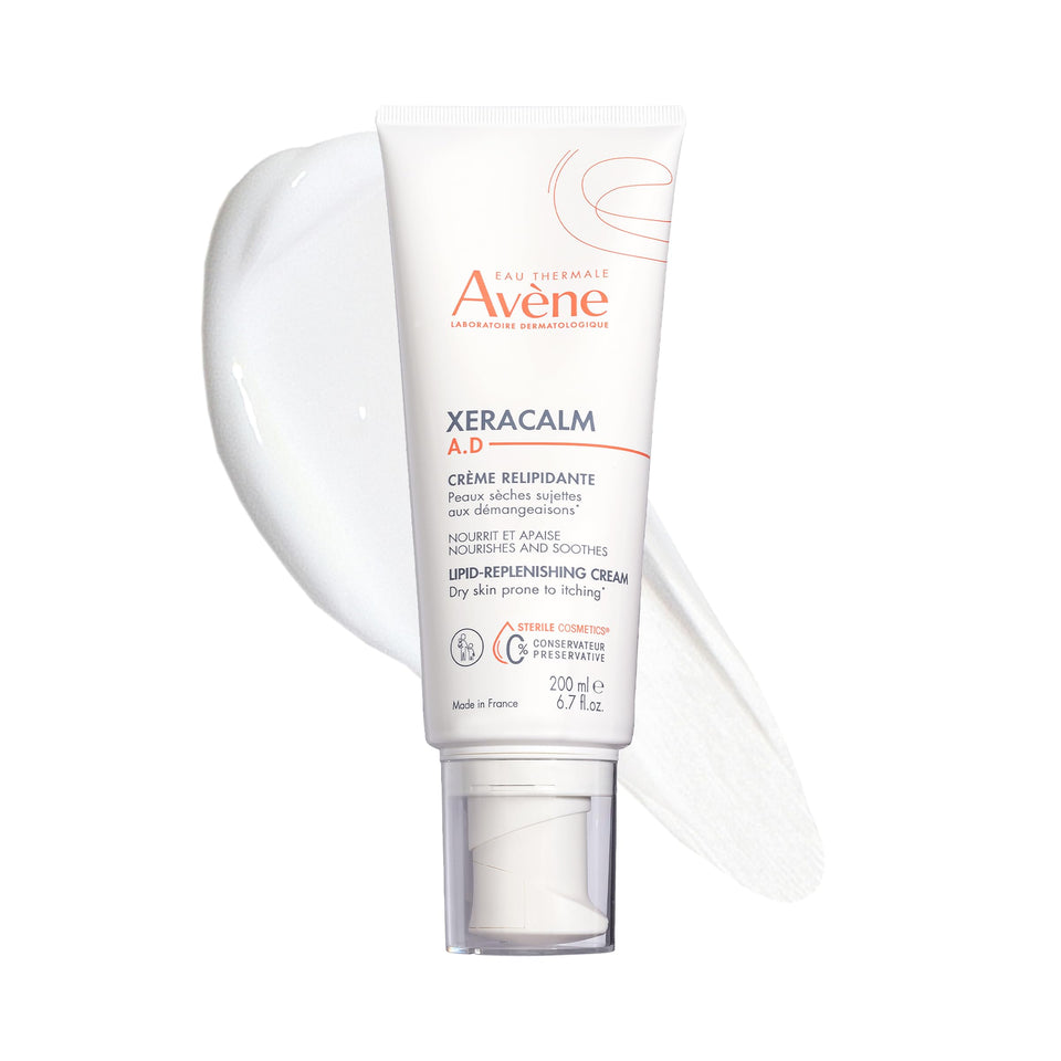 Avène XeraCalm front packaging showing tube and calming branding for sensitive skin