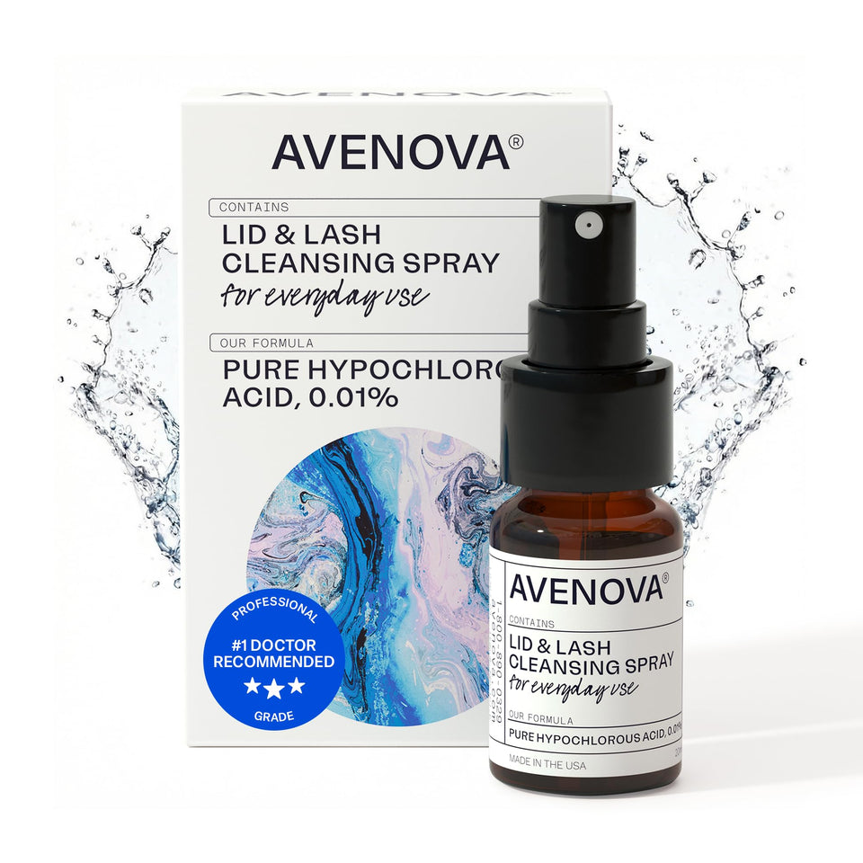 Avenova 20ml front bottle showing label and compact packaging for travel