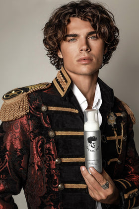 Avenue Man being applied to damp hair to show frizz control and lift