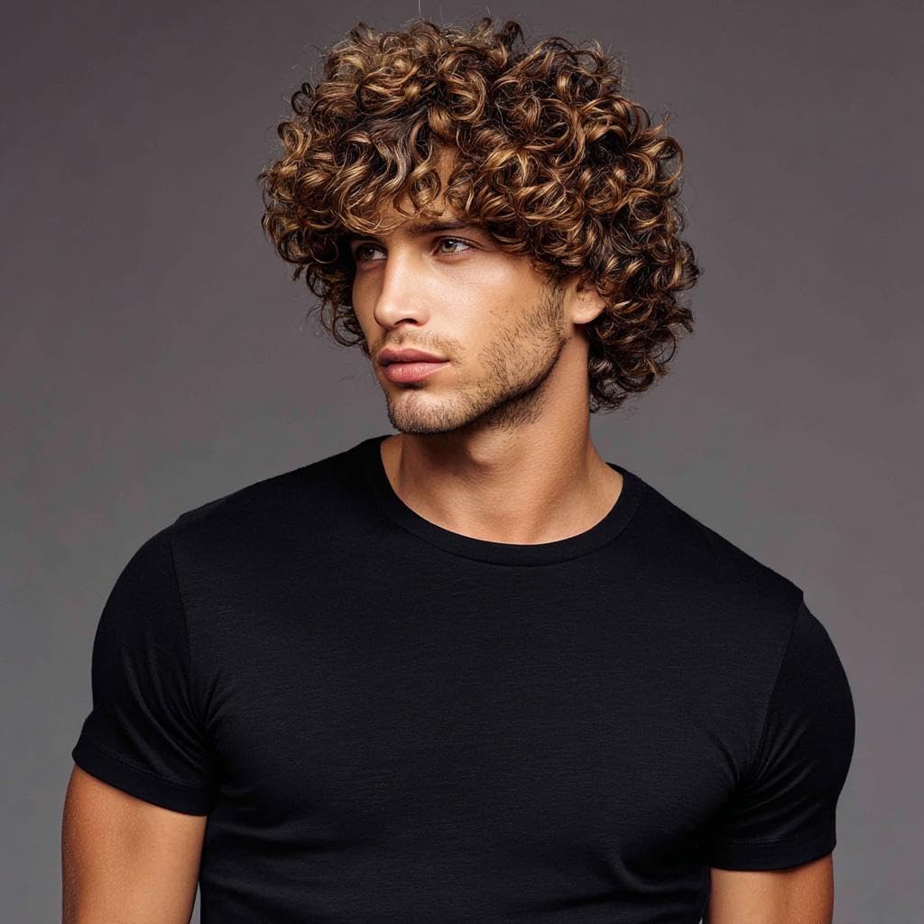 Avenue Man before and after curls comparison showing defined frizz-free results
