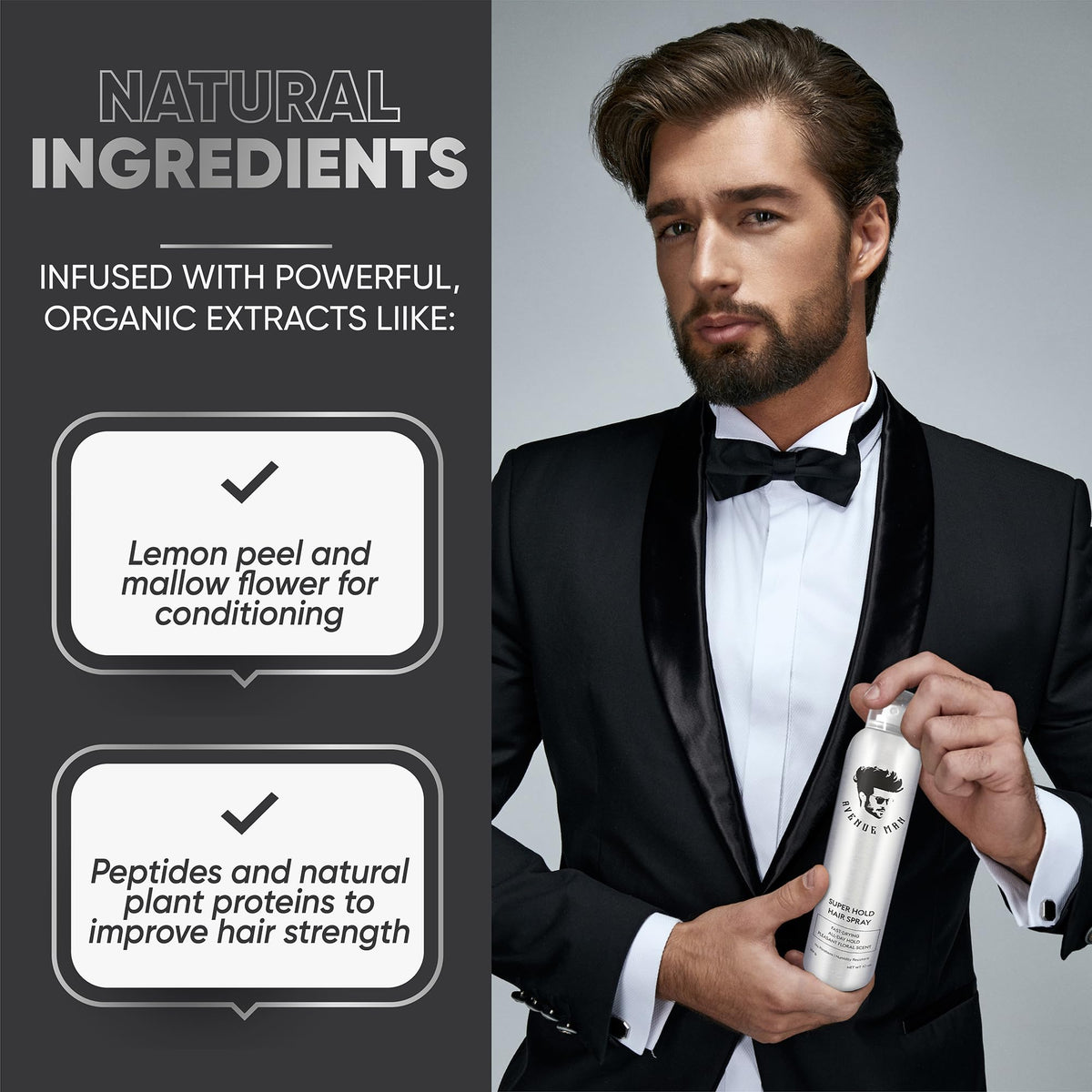 Avenue Man before and after lift comparison showing added volume and control