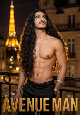Avenue Man being diffused in curly hair showing long-lasting definition and reduced frizz