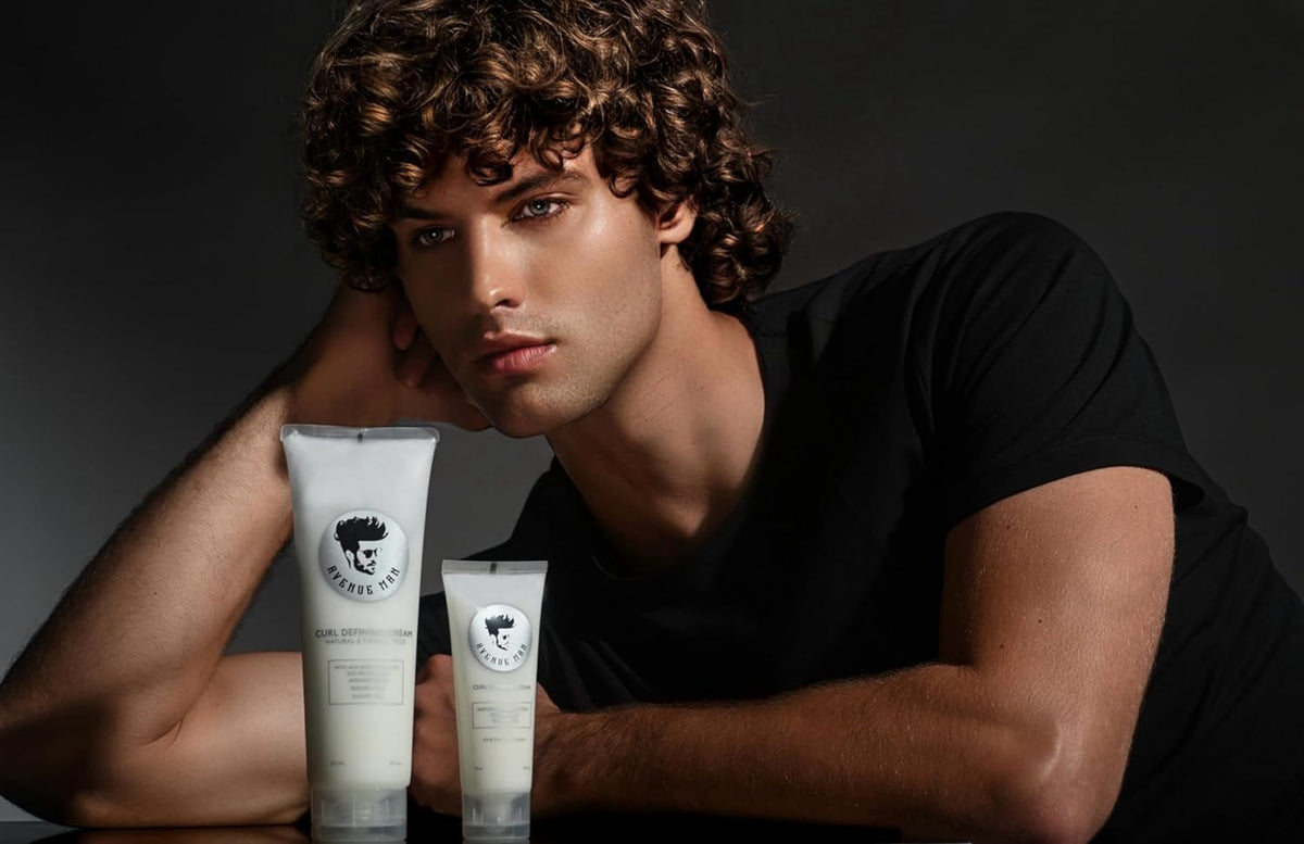 Avenue Man texture close-up highlighting lightweight cream for non-sticky styling