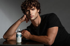 Model outdoors styled with Avenue Man for natural bounce and reduced frizz