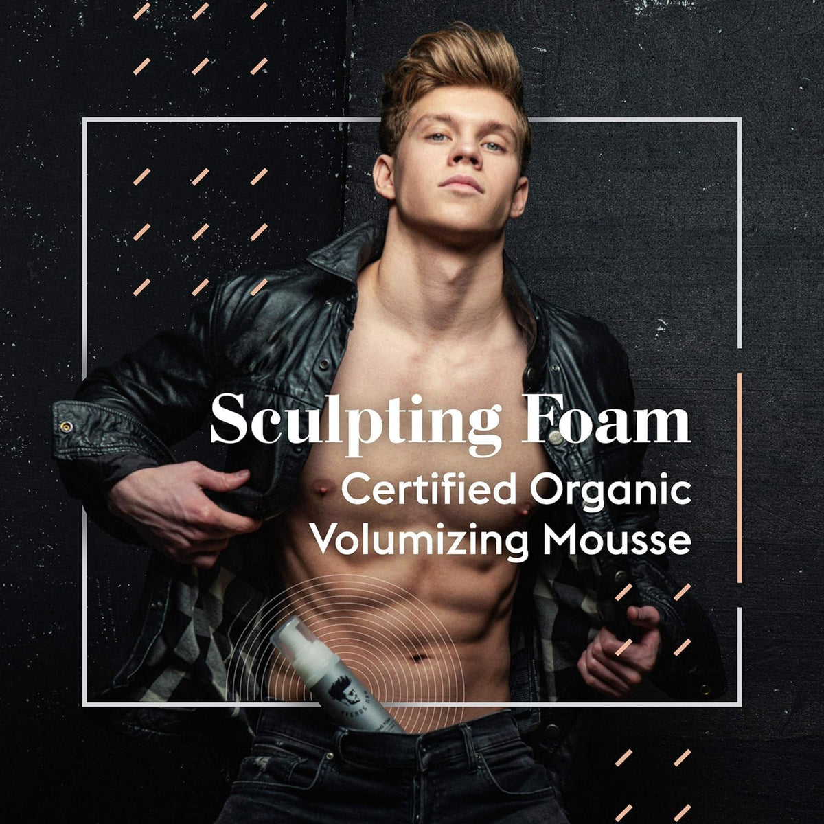 Avenue Man foam texture on hand displaying weightless, touchable finish