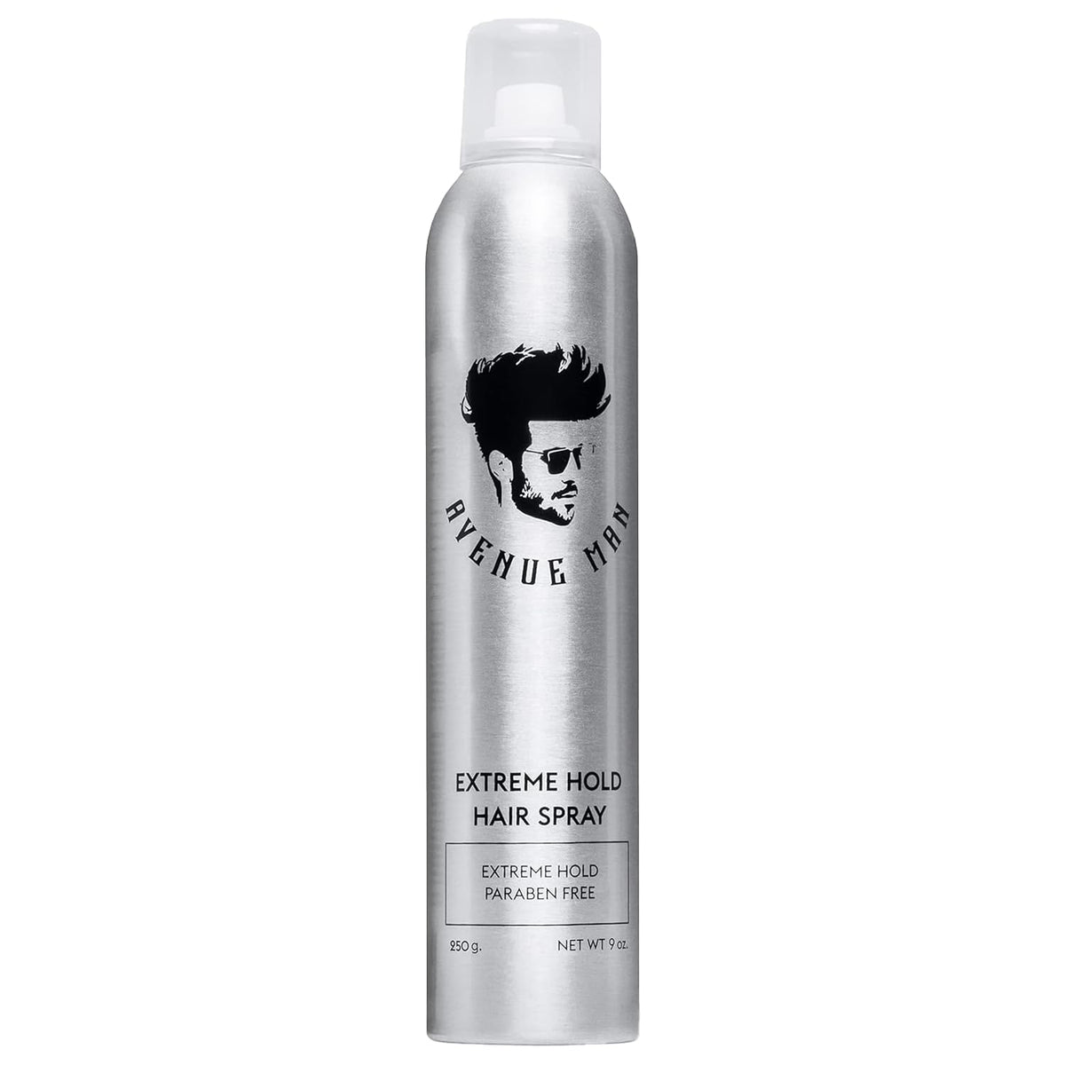 Avenue Man front can 9 oz showing product branding and hold level benefit