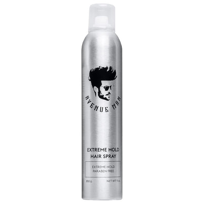 Avenue Man front can 9 oz showing product branding and hold level benefit