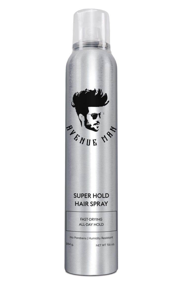 Avenue Man front packaging shot showing 10 oz can and branding for strong hold