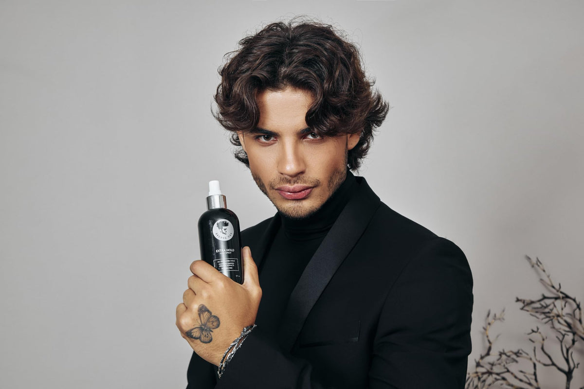 Avenue Man applied by hand to finished hairstyle, provides lasting frizz control