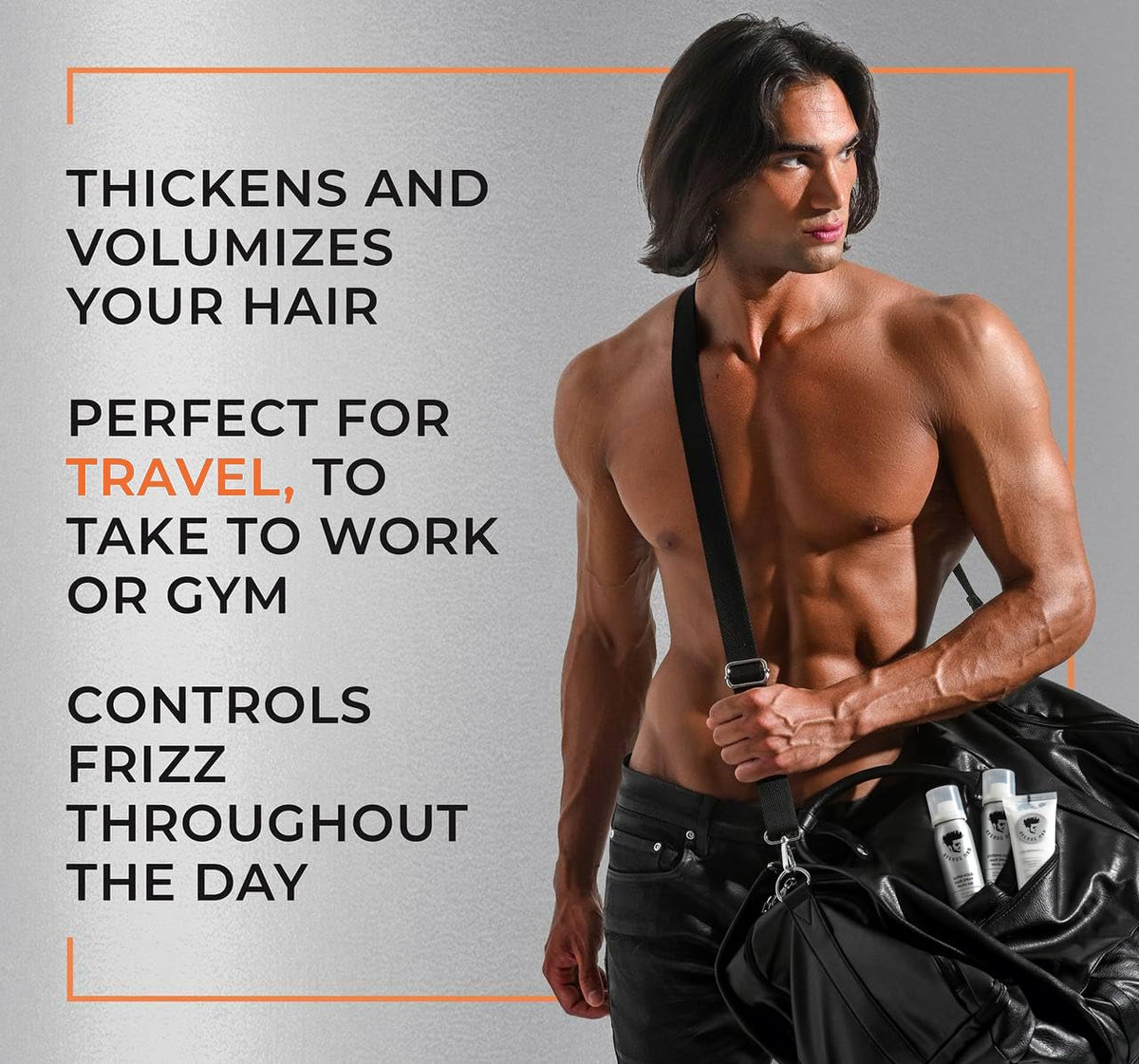 Avenue Man label close-up highlighting botanical extracts and clean ingredients for conditioning