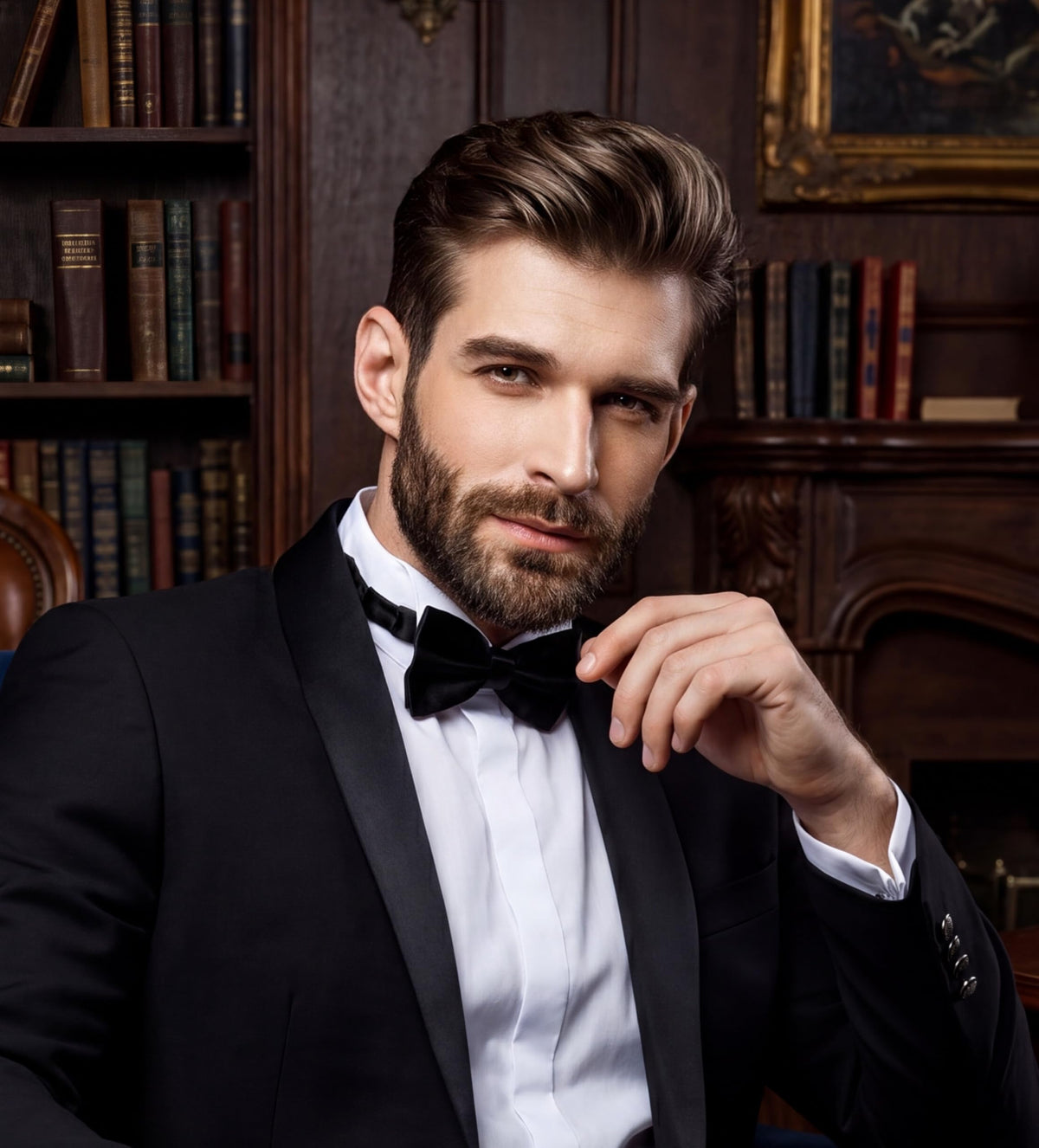 Avenue Man model with textured voluminous hairstyle outdoors showcasing hold