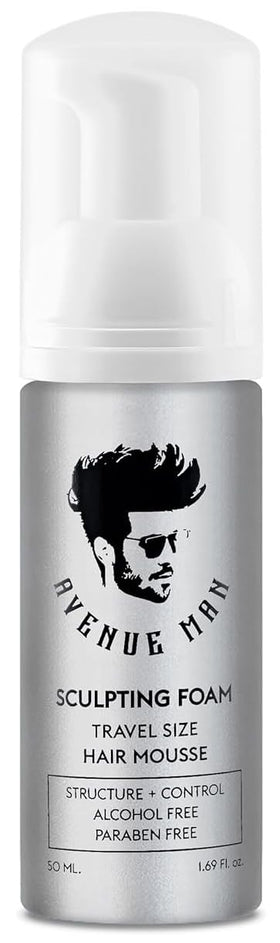 Avenue Man front packaging showing compact travel-size and branding benefit quick carry