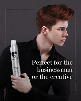 Avenue Man being applied by stylist demonstrating professional styling benefit
