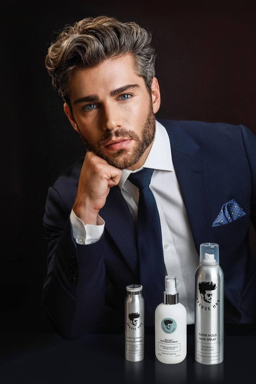 Avenue Man texture close-up highlighting beachy grit and fuller-looking strands