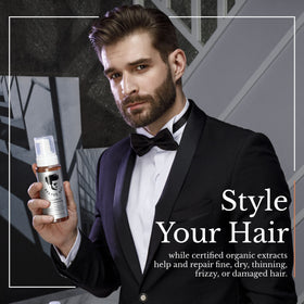 Avenue Man before and after styled hair showing fuller volume
