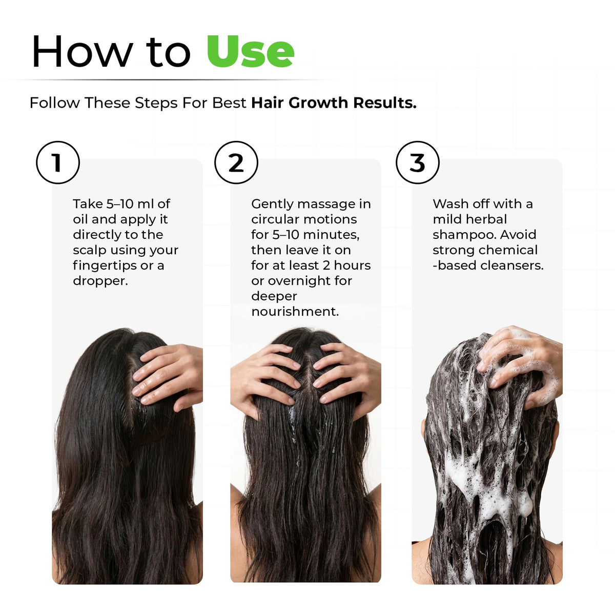 AVIMEE HERBAL before and after hair showing improved shine and manageability