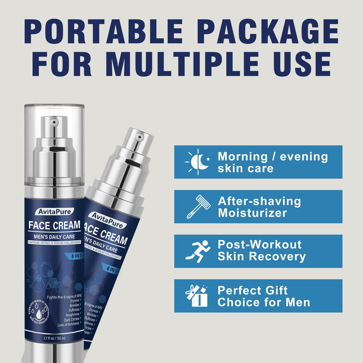 AVITAPURE under-eye demonstration reducing puffiness and brightening appearance