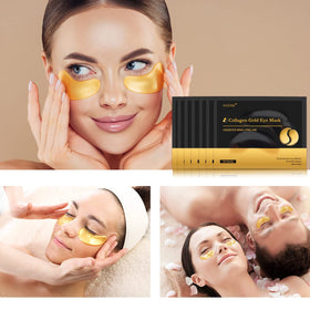 AVJONE under-eye patches applied during morning routine illustrating quick-refresh benefit