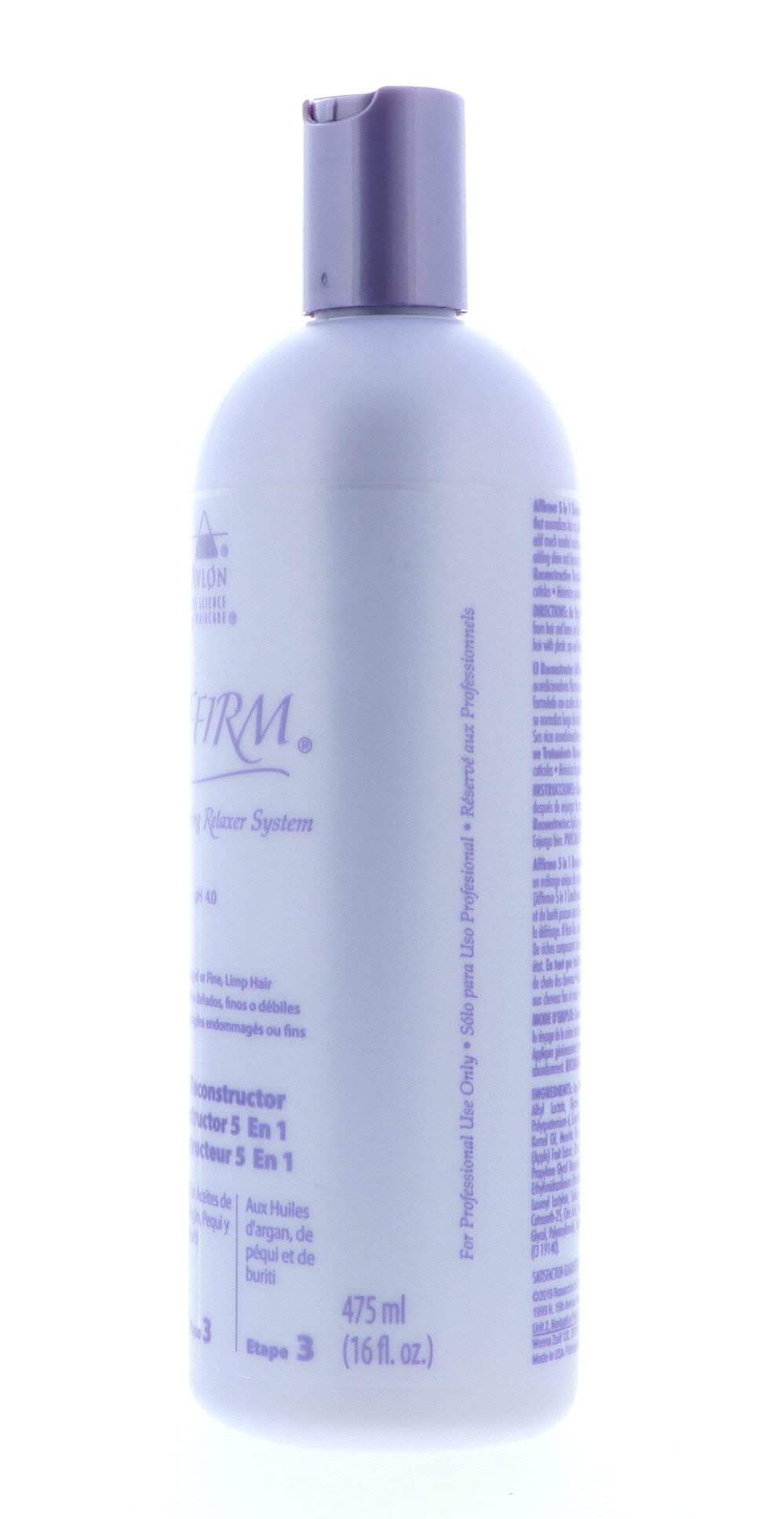 Avlon Affirm 5 In 1 applied to wet hair demonstrating immediate fiber replenishment