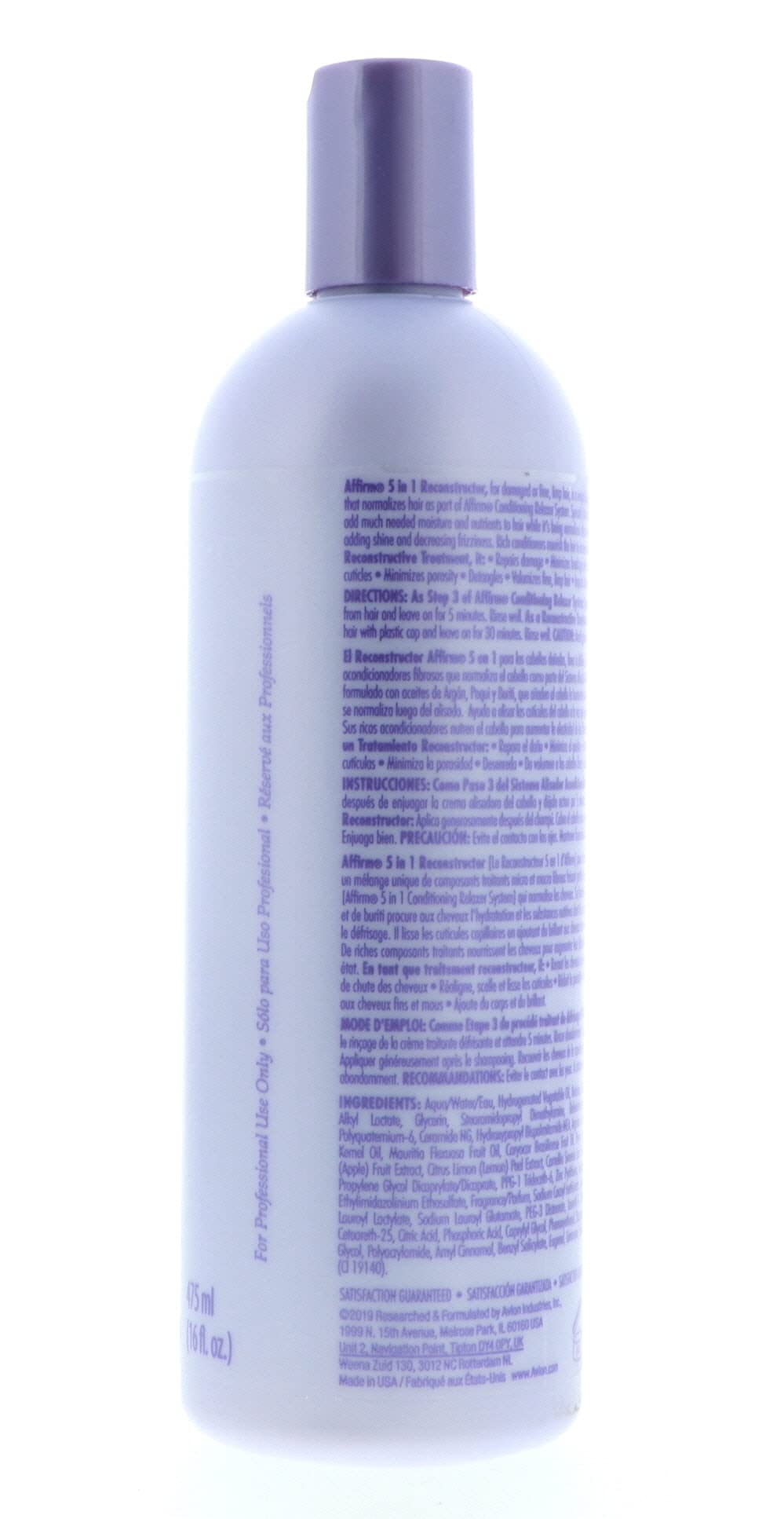 Avlon Affirm 5 In 1 next to a 16 oz measuring cup for scale and practical size