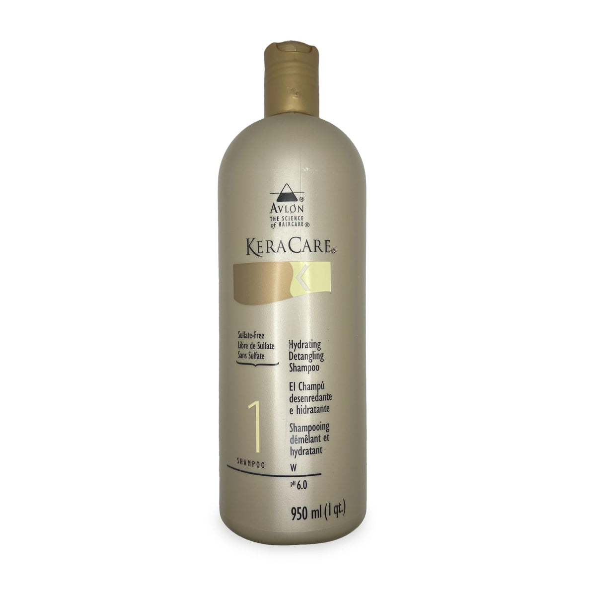 Avlon Keracare Humecto Crème conditioner in hand showing creamy slip for easy detangling