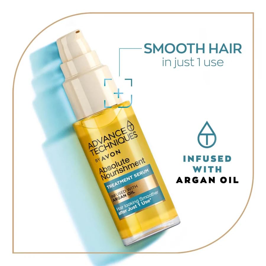 AVON close-up of oil-texture drop showing lightweight blend and quick absorption