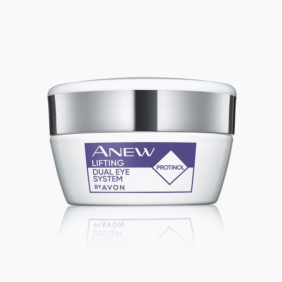 AVON Anew Clinical Pro Eye Lift front packaging showing product benefit
