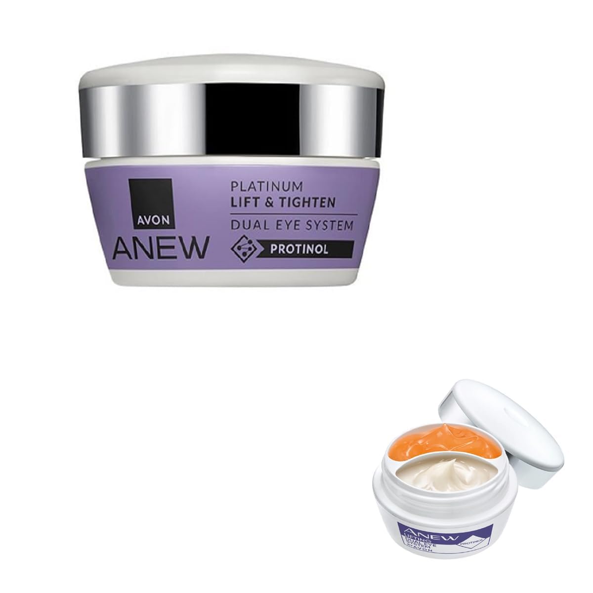 AVON ANEW close-up of dual tubes highlighting pump and precise dosing