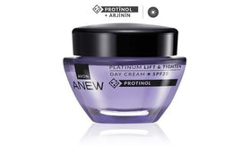 AVON SKIN SO SOFT products styled on bathroom vanity to suggest effortless daily routine