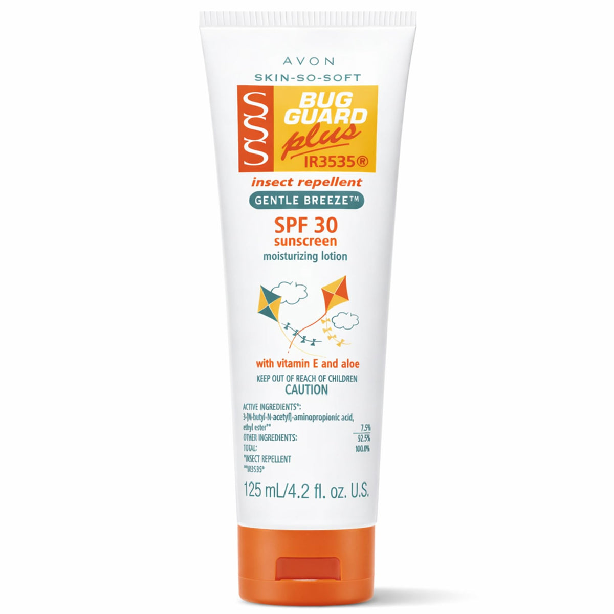 AVON back label with directions highlighting clear usage and safety benefit